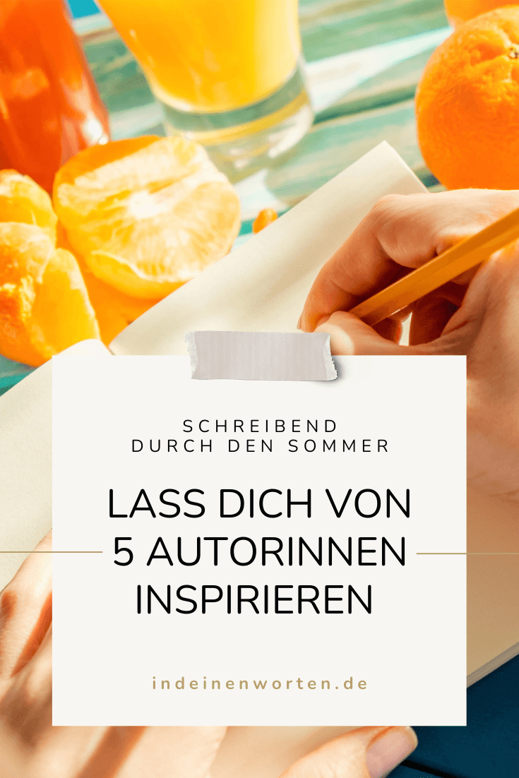 5 etablierte Autorinnen inspirieren Dich zum Schreiben. Sie schenken Dir Impulse aus der Praxis, Einblicke in Schreibprozesse und Schreibtipps zum Mitnehmen. Lass Dich motivieren! #indeinenworten